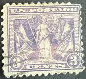 Scott#: 537 - WW1 Victory Issue 3¢ 1919 BEP used single stamp - Lot 2 - Picture 1 of 2