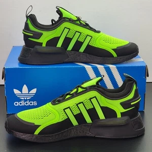 Adidas NMD V3 Boost Shoes Men's Size 11 Black Green Athletic Running Sneakers - Picture 1 of 8