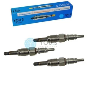 3 Piece You.S Glow Plugs Heater for Skoda Fabia I / Estate/Notchback 1.9 Tdi - Picture 1 of 2