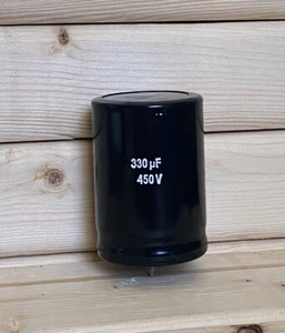 JUEGO DE 2 CONDENSADORES 330 uF 450 V PROBADO - Imagen 1 de 2