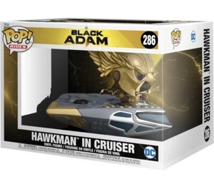 Funko Pop! Ride - Super Deluxe:  Black Adam-Hawkman In Cruiser Vinyl Figure #286 - Picture 1 of 2