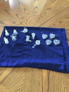 Lot (12) Hand Blown Spun Clear Glass Christmas Ornament Angel Bird Make Offer! - Picture 1 of 10