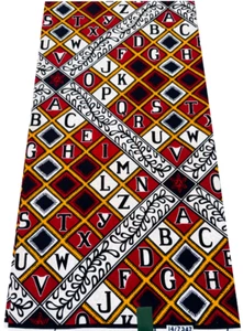 -Impresión de cera africana de diseño exclusivo de Ankara, 100 % algodón, se vende por 6 yardas - Imagen 1 de 4