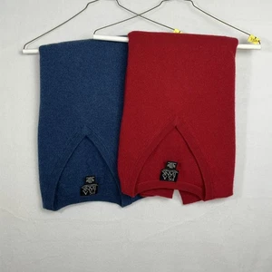 Jos A Bank Travelers (2) Pullover Herren XXL Blau Rot Kaschmir Langarm V-Ausschnitt - Bild 1 von 20