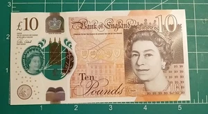 U.K. GREAT BRITIAN 10 POUND NOTE 2016 (2017), P-395a  Cleland UNC QEII - Picture 1 of 4
