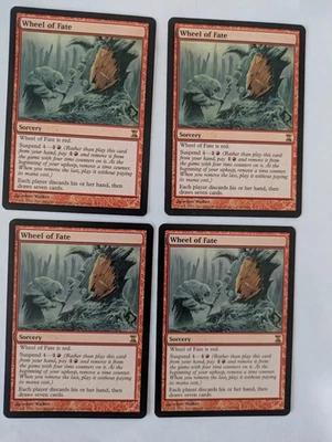 4 Wheel of Fate Time Spiral MTG NM Free shipping with tracking - Image 1 of 2