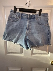 Abercrombie & Fitch The 90s Relaxed Cutoff corto vita alta donna taglia 31/12 nuovo con etichetta - Foto 1 di 5