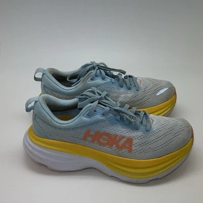 Zapatillas deportivas Hoka One One para mujer 7 B Bondi 8 1127952 SSCA azules para correr gimnasio Foto 1 de 4