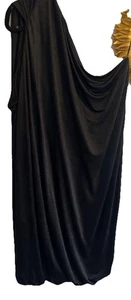 Vestido BCBG Maxazria Un Hombro Borde Globo Negro Forrado M - Imagen 1 de 11