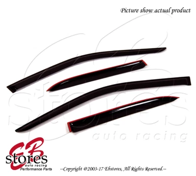 Deflector de visera de ventilación de canal de salida teñido de humo 4 piezas Buick Rendezvous 2002-2007 Foto 1 de 4