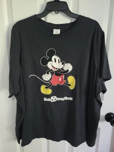 Disney Parks Unisex Black Mickey Mouse Walt Disney World Tshirt Size 3X - Picture 1 of 6