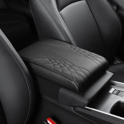For Hyundai Leather Car Armrest Pad Cover Center Console Box Cushion Protector Foto 1 de 4