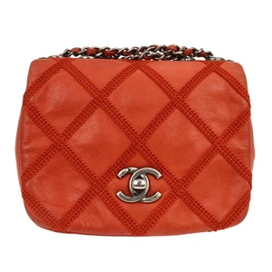 Chanel Red Coated Canvas Full Flap Shoulder Bag XX40752 - Picture 1 of 7