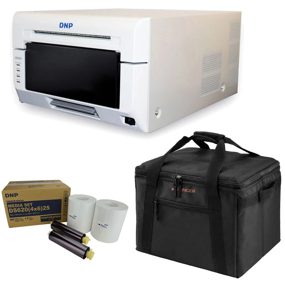 DNP DS620A Dye Sub Professional Photo Printer - Bundle With 2x DNP 4x6" Dye Sub - Immagine 1 di 4