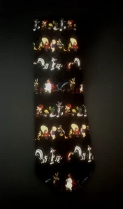 Herren-Seidenkrawatte LOONEY TUNES MANIA Krawatte Cartoon-Motiv Krawatte gebraucht, in einwandfreiem Zustand - Bild 1 von 7