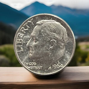 1964 - Rosevelt Silver Dime - Bild 1 von 2