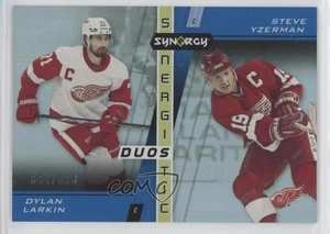 2021 Synergy Synergistic Duos Stars and Legends Dylan Larkin Steve Yzerman HOF - Picture 1 of 7