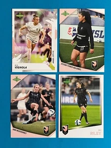 Lotto carte calcio Angel City FC Parkside NWSL Vignola Van Ginkel Weatherholt Riley - Foto 1 di 2