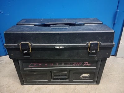 Caja de aparejos de pesca Fantom Pro, cebo réplica flotante vintage, equipo de pescadores Foto 1 de 4