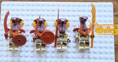 LEGO Ninjago Pyro Slayer Lot of 4 Minifigures with weapons - Image 1 of 2