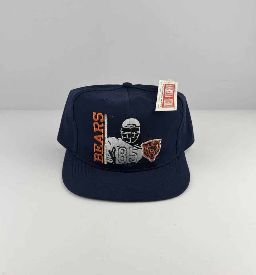 NUEVO/Antiguo Stock De Colección Años 90 Chicago Bears Snapback Sombrero Aguja Americana Raro Nuevo Con Etiquetas Foto 1 de 4