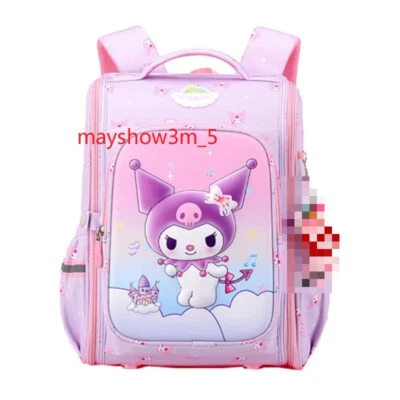 Kuromi Niños Trolley Estuche Mochila Estudiante Bolsa de Viaje 2/6 Ruedas Regalos de Halloween Foto 1 de 4