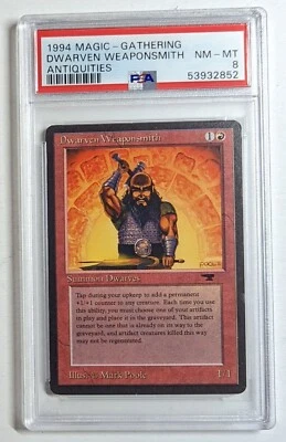 1994 Magic the Gathering Antiquities Dwarven Weaponsmith PSA 8 NM-MT! - Image 1 of 2