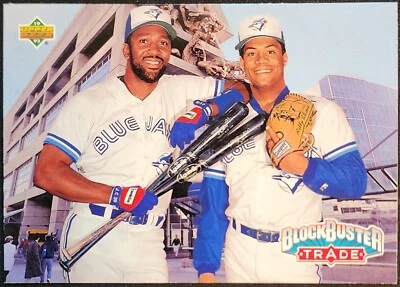 Roberto Alomar/Joe Carter - 1993 Upper Deck Teammates BlockBuster Trade #42 - Image 1 of 2