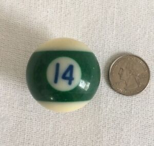 Vintage Small Billiard Pool Ball #14 Replacement 1 1/2" Diameter Miniature Mini