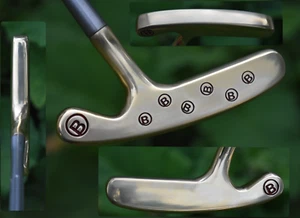 CUSTOM Pre Scotty Titleist Bullseye Offset Blade Putter / Engraved / 35" RH - Picture 1 of 20