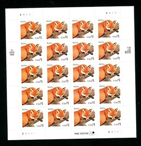 USA Scott 3036 Red Fox MNH Sheet of 20 - Picture 1 of 1