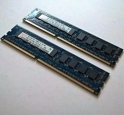 HP 2GB Kit (2x1GB) 2Rx8 PC3-10600E DDR3-1333MHz ECC Server Memory 500208-061 - Image 1 of 4