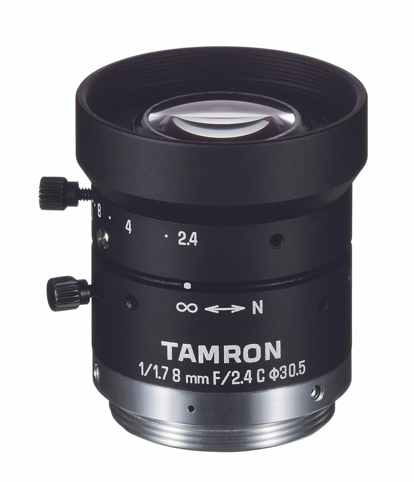 M117FM08 (6MP, 1/1.7″, 8mm, F/2.4) C-Mount TAMRON ** BRAND NEW ** - Image 1 of 1