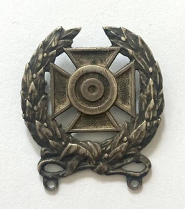 Insignia de tirador experto del ejército de Estados Unidos, plata de ley N en marca de fabricante de círculos - Imagen 1 de 2