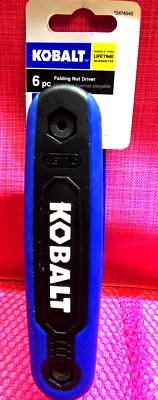 KOBALT 6 Piece Metric Folding Nut Driver #2474043 ~NEW - Image 1 of 4