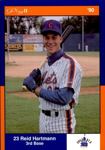 1990 Columbia Mets Postcards Play II #4 Reid Hartmann St Louis Missouri MO Card