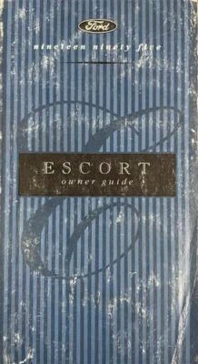 1995 Ford Escort Propietario Manual OEM Originales User Instrucciones Guía Libro - Imagen 1 de 2
