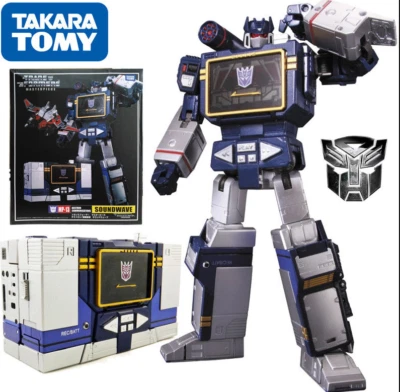Transforms Masterpiece MP13 Soundwave Cassette Laserbeak 10“ Action Figure Toy - Immagine 1 di 4