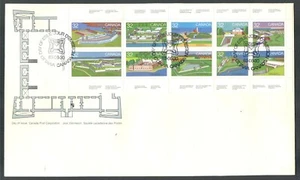 CANADA 1983, CANADIAN FORTS FIRST ISSUE, Scott 992a ON LARGE F.D.C. - Picture 1 of 1
