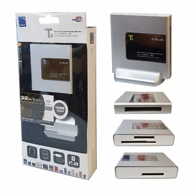 e-Blue 32 In 1 T8 SD MS CF Memory Card Reader & Writer Supports Windows & Mac. - Image 1 of 4