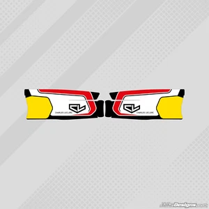 CL KART (Charles Leclerc) STYLE FREELINE MINI SIDEPOD STICKER KIT - KARTING - Picture 1 of 1