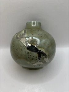 Art Pottery Vase with Applied Mermaid and Bubbles - Picture 1 of 7