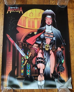 AREALA WARRIOR NUN ANIME COMIC BOOK ART BEN DUNN SIGNED PRINT POSTER - Picture 1 of 4