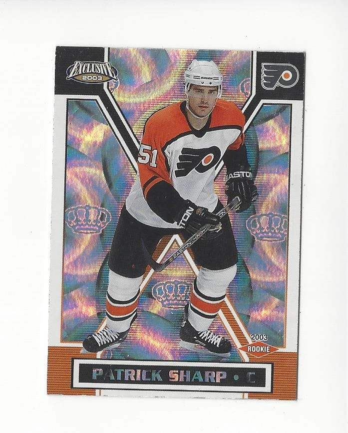 2002-03 Pacific Exclusive #188 Patrick Sharp RC Rookie Flyers  - Image 1 of 1