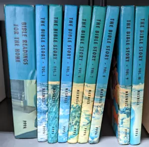 Vintage Die Bibelgeschichte von Maxwell Set Lot 9 Bände (siehe Liste) 1953 - Bild 1 von 8