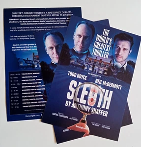 Sleuth 2024 Theatre Tour Flyers x 3 - Todd Boyce Neil McDermott - Picture 1 of 4
