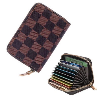 Women's Wallet Credit Card Holder Leather RFID Blocking Zipper Men Pocket Purse - Image 1 of 4