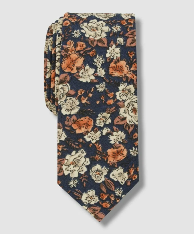 $55 Bar Iii Hombres Azul Floral Delgado Ajustado Corbata Autoatada Talla 56 x 2.5 pulgadas Foto 1 de 1