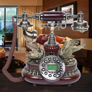 Retro Nostalgie Telefon Vintage Festnetztelefon Haustelefon Desk Tischdeko Neu - Bild 1 von 12