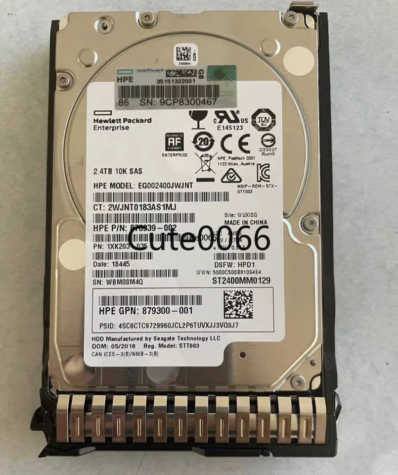 NEW Q2R41A P00441-001 HPE MSA 2.4TB 12G SAS 10K 2.5" ENT HDD Hard Drive - Image 1 of 1